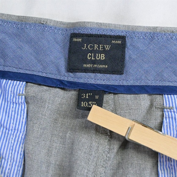 J.CREW 31 x 10.5" ray Club Flat Front Chino Shorts‎ - Picture 3 of 5